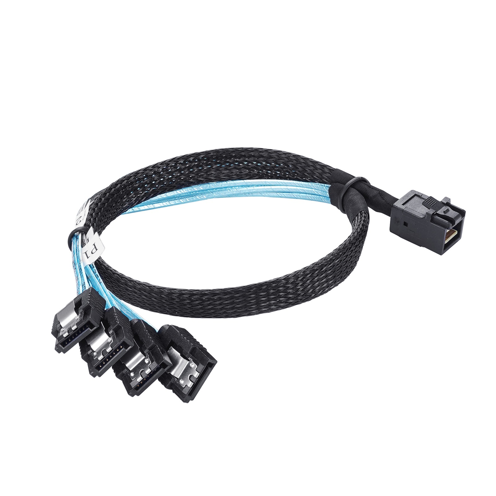 mini sas hd sff8643转4 SATA  3.0服务器磁盘硬盘阵列数据线1对4