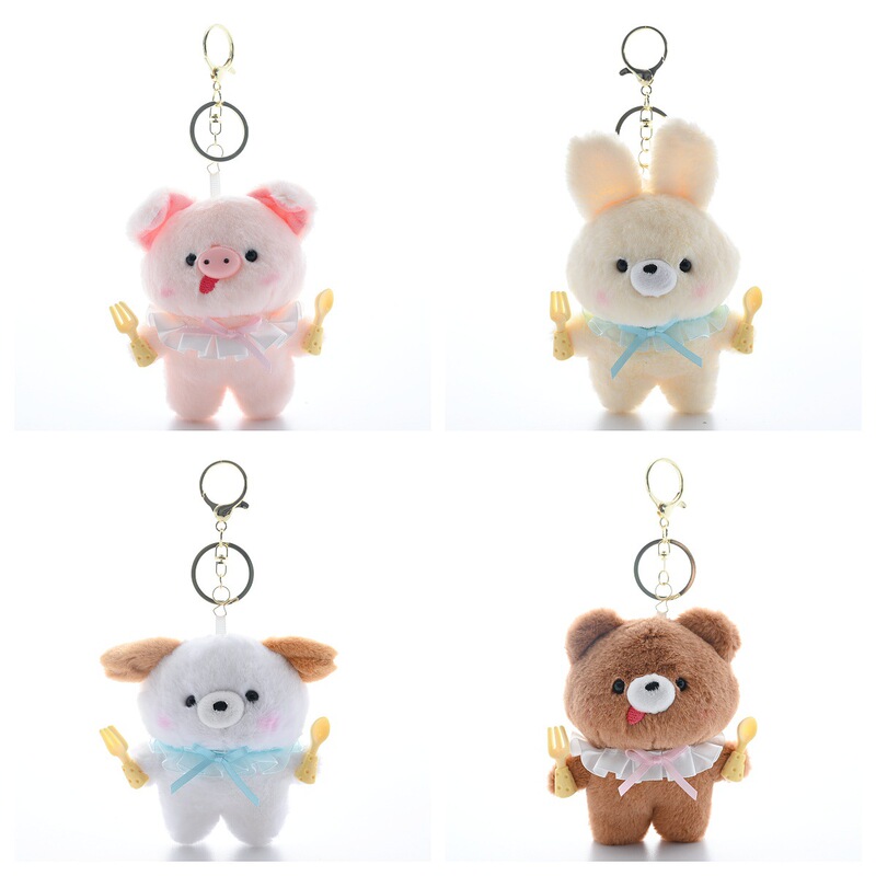 【Big Mouth Eating】New Cute Animal Bear Plush Keychain Backpack Pendant Gift 【Big Mouth Eating】New Cute Animal Bear Plush Keychain Backpack Pendant Gift