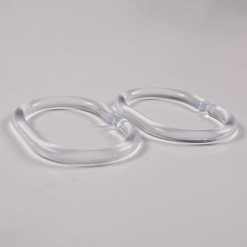 New creative curtain hook C-shaped curtain hook transparent plastic bathroom DIY large ring hook ring wholesale