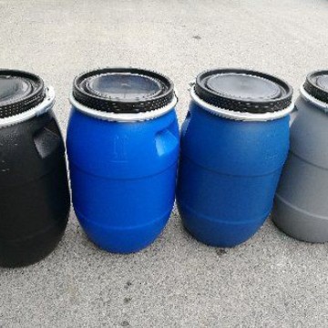 30升法兰塑料桶30L铁箍桶25公斤包箍桶 30升塑料桶庆云新利塑业