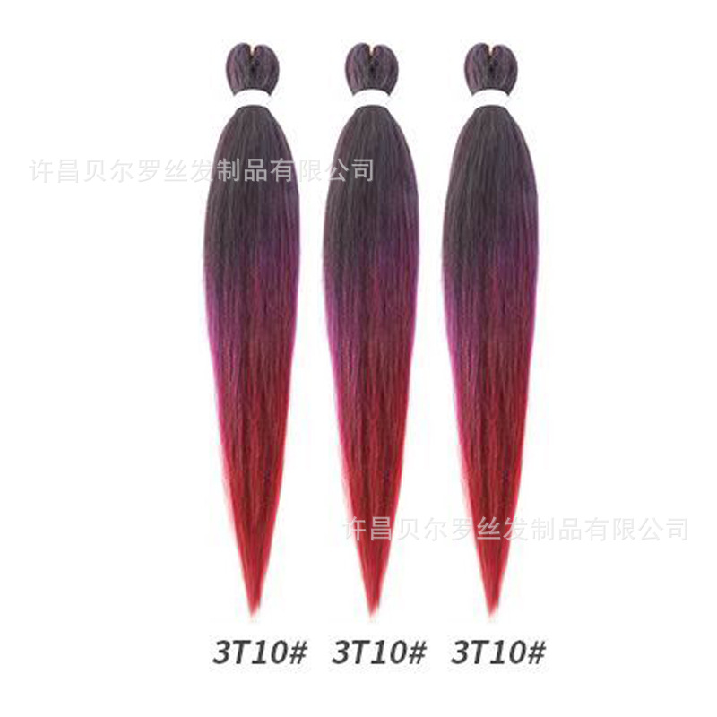 Kit de 3 pelucas EZ Braid – cabello synthetic, colores sólidos/degradé