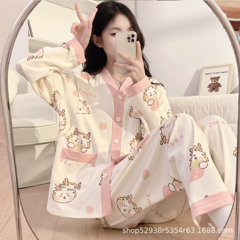 Кормление одежда весной и осенью послеродовой 3-10 месяцев кормление грудью Домашняя одежда хлопок для беременных пижамы летом тонкий период беременности