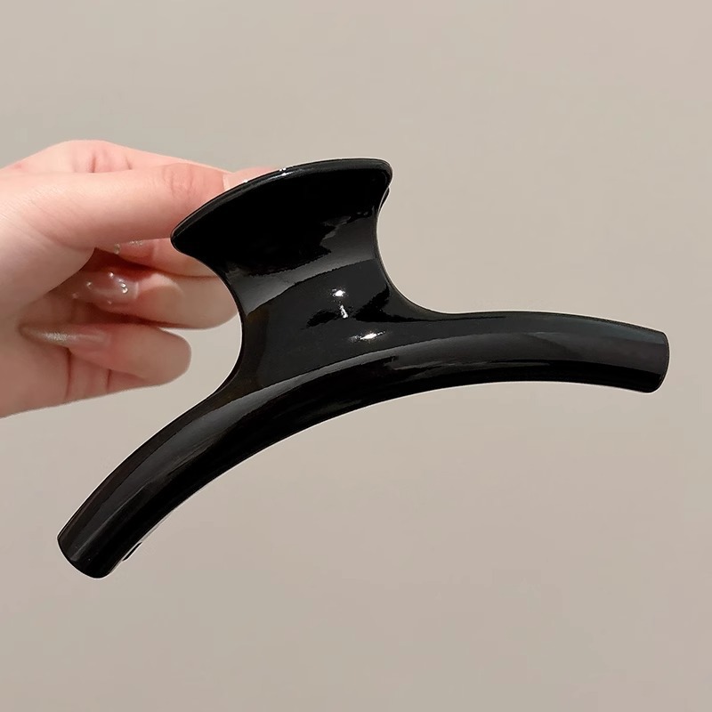 Horquilla de temperamento elegante francés, pinza de tiburón de acrílico para mujer, pinza de agarre grande, accesorios para el cabello, horquilla de sensación de alta calidad al por mayor