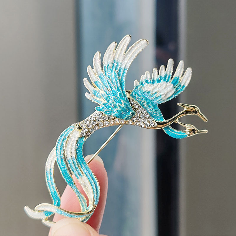 Plating Design Chinoiserie, Retro, Ethnic Style Style Chinoiserie Retro Ethnic Style Pin Phoenix Alloy Plating Unisex Brooches