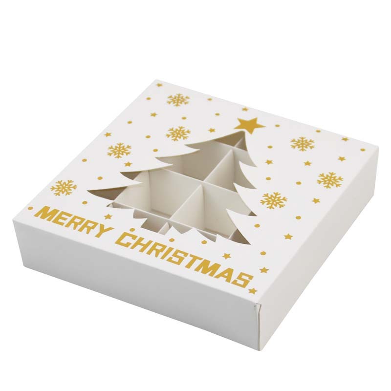 クロスボーダー Amazon クリスマスホットスタンピングチョコレートボックス洋菓子包装箱クリスマスイブケーキボックスギフトキャンディボックス|undefined
