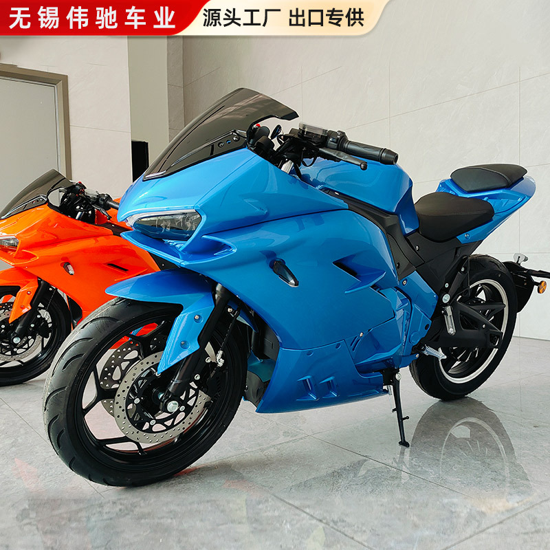 Motocicleta eléctrica deportiva Jiaolong de alta potencia para adultos, estilo ninja R3, de competición, para acostarse, de alta velocidad, venta al por mayor de fábrica.