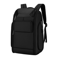 跨境双背包可定logo男大容量商务通勤多功能带usb密码锁防盗背包