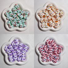 新款油画风重油满油  手绘珠 可爱diy手链钥匙链配件 串珠笔