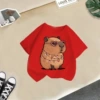 Red glasses, with short sleeve
