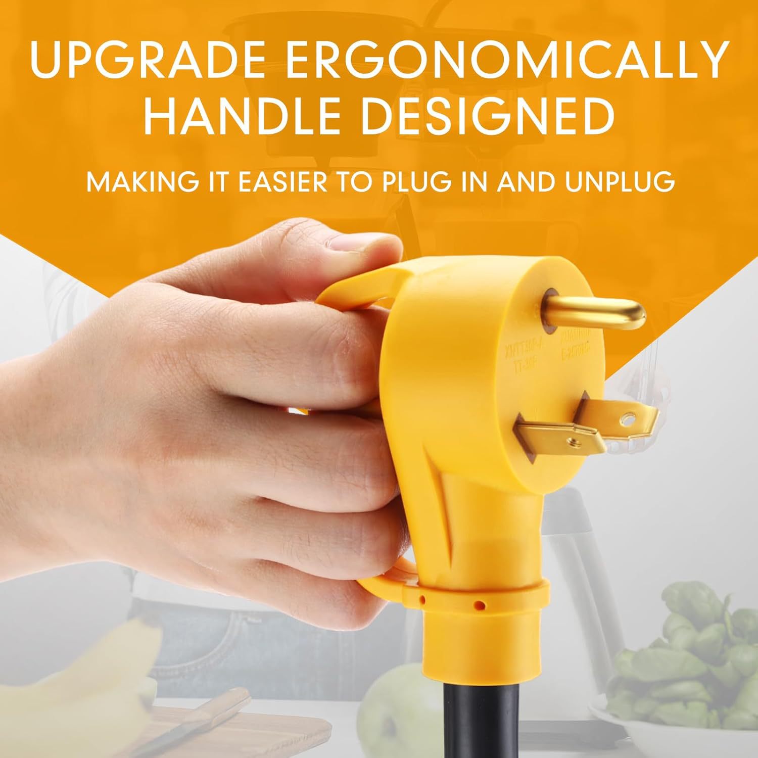 30至20安培110V RV发电机配电适配器兼容NEMA TT-30P至520R/515R