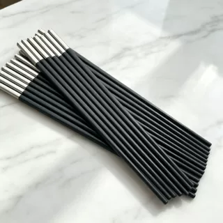 合金筷子酒店高档耐高温抗菌高端合金加长款餐具酒店专用分餐筷子