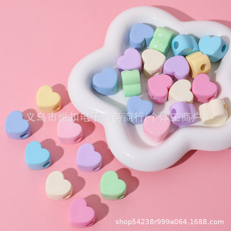 21*19mm Heart Large Hole Beads Loose Beads DIY Handmade Beaded Weaving Material Shoelace Accessories Bag Hanging Jewelry 21*19mm Heart Large Hole Beads Loose Beads DIY Handmade Beaded Weaving Material Shoelace Accessories Bag Hanging Jewelry