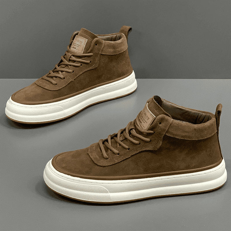 Высокая мужская обувь 2024 новая мода мужская повседневная обувь на мягкой подошве