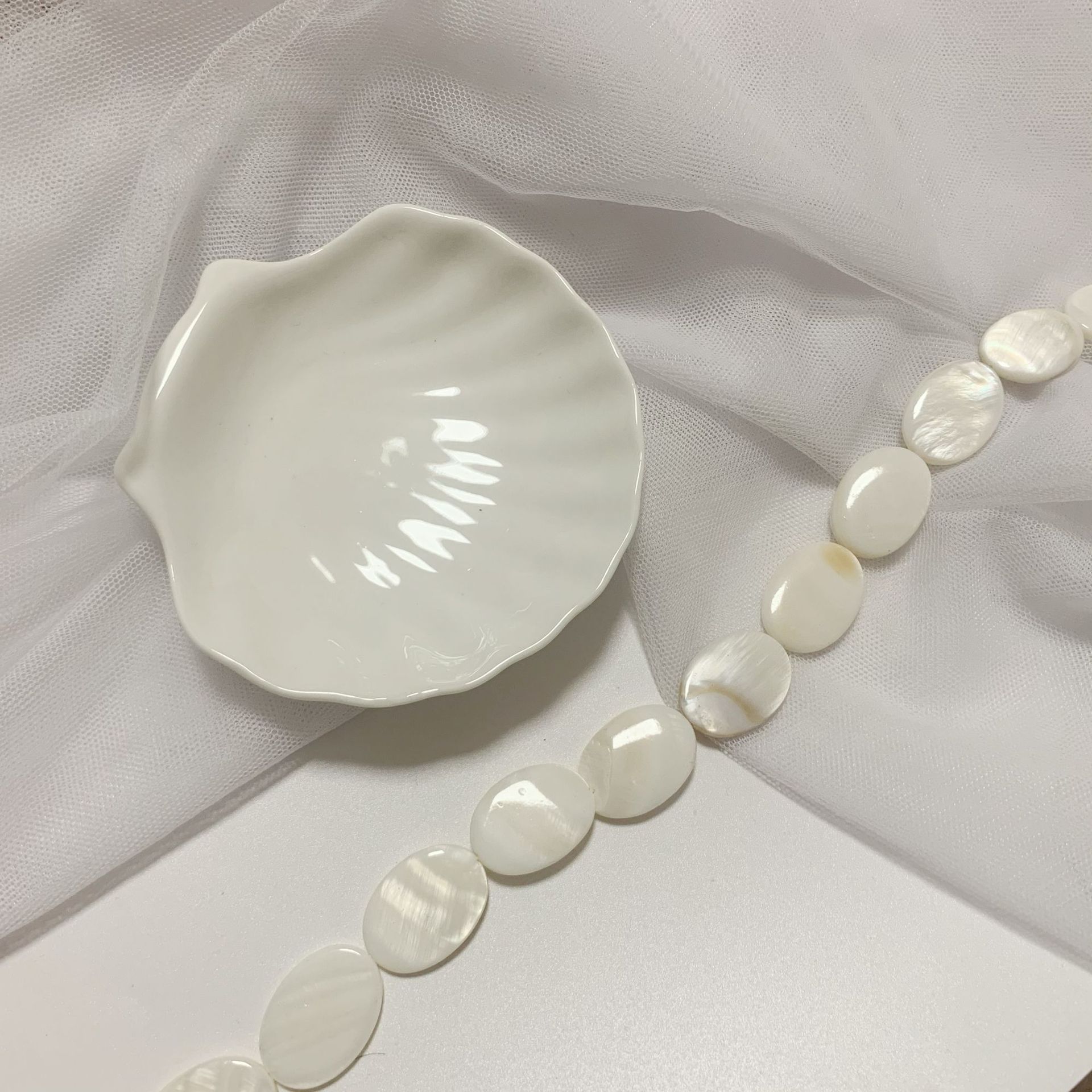 Handmade Design 1 Set 10 * 15mm 18*25mm Shell Leaf Heart Shape DIY Jewelry Accessories Beads