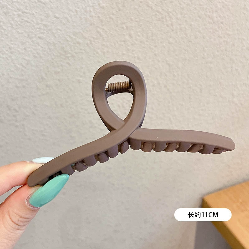 Крабья заколка для волос (hairgrip) акриловая большая булавка, жемчужные вставки, корейский стиль, лёгкая