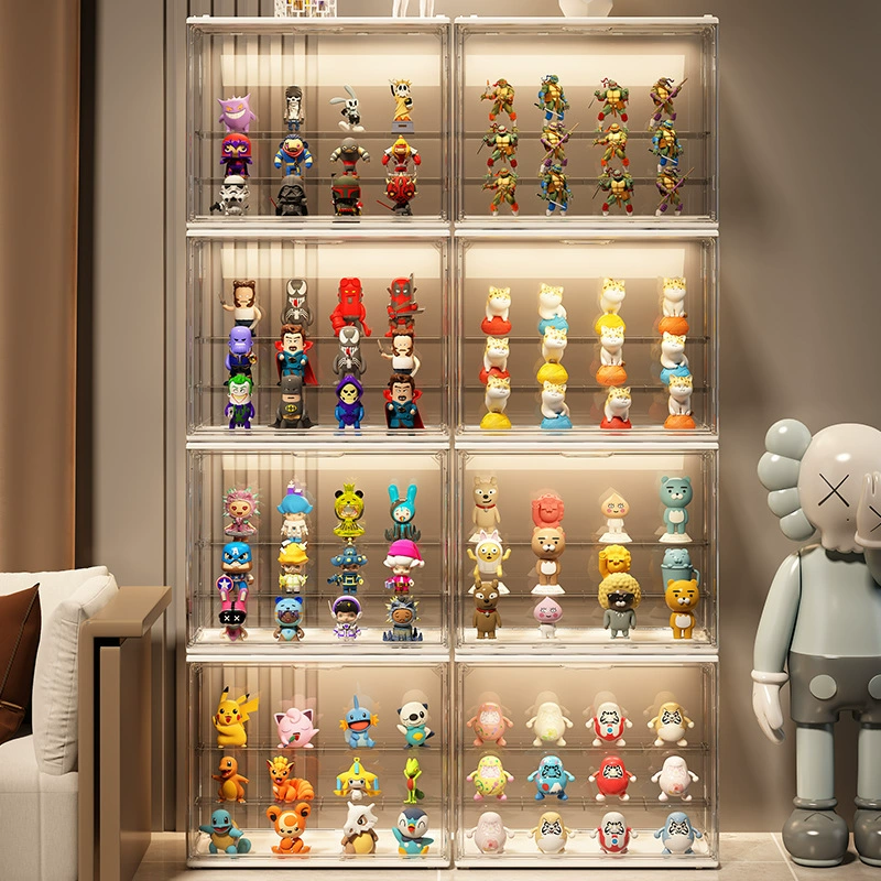 Слепой ящик для хранения Полная прозрачная витрина ручной работы