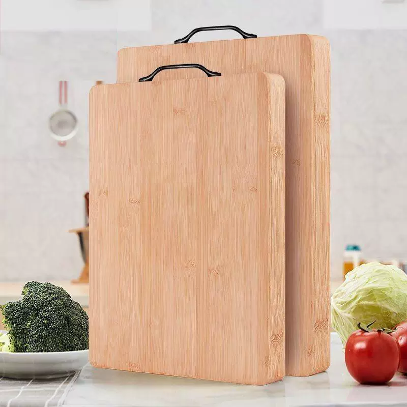 Разделочная доска из бамбука многослойная кухонная доска для нарезки теста прочная крупная двухсторонняя толстая доска с источником