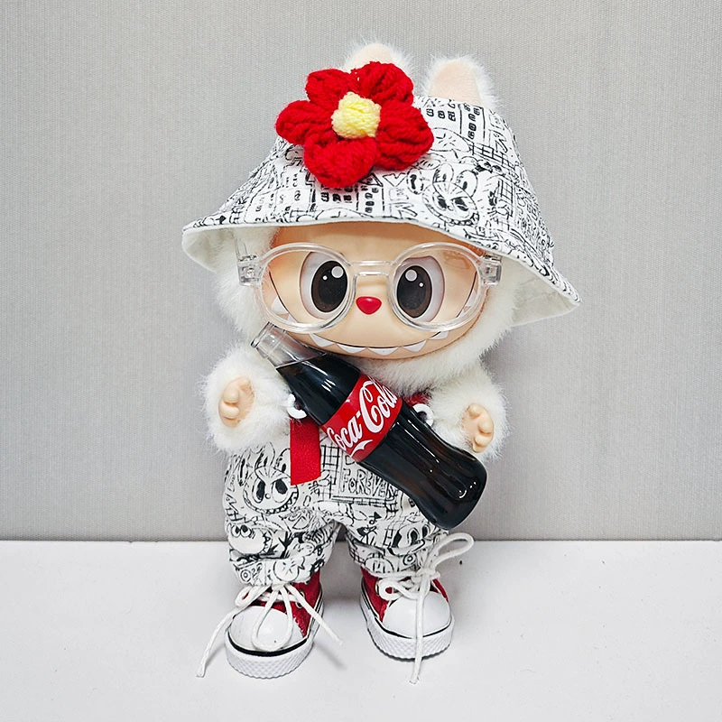Коллекция Labubu Coca-Cola: одежда для праздников 3 поколений для Rabubu кукол – милый наряд куклы