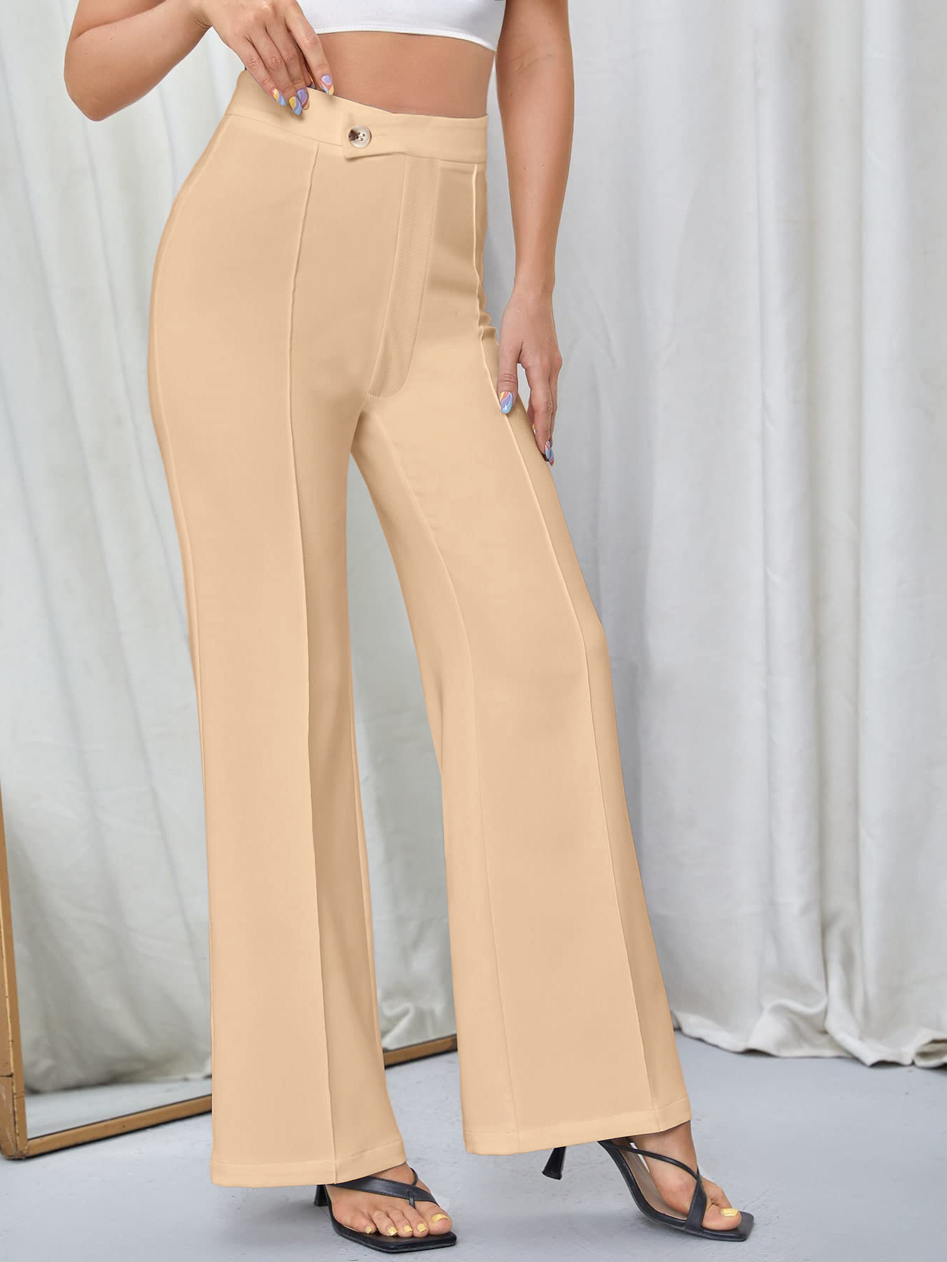 Women's Daily Street Casual Solid Color Full Length Straight Pants display picture 6
