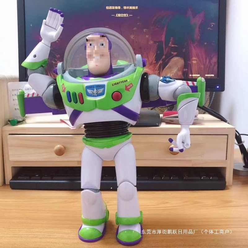 Buzz Lightyear Toy Story, sonido, alas, muñeca, figura, caminata eléctrica, muñeca Hu Di Tris, hablando