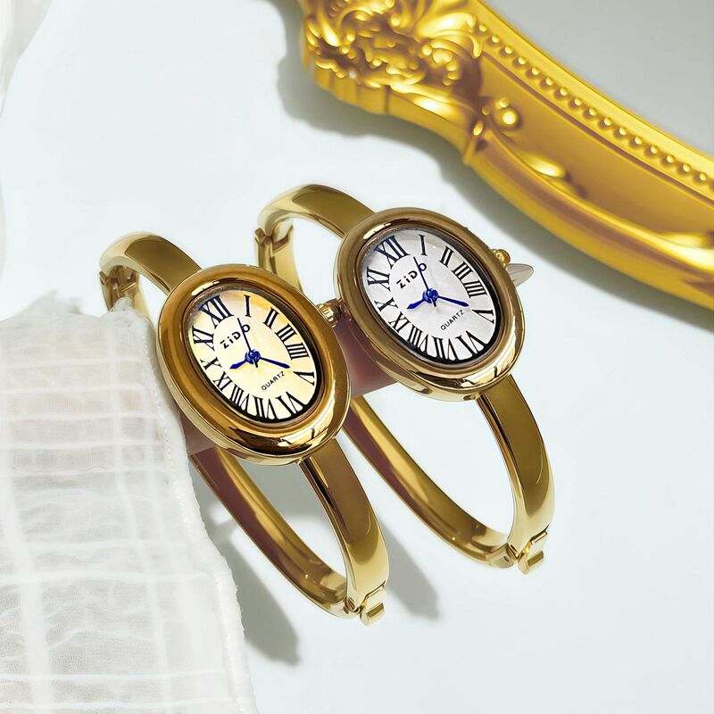 Zhidao Brand Bathtub Oval Bracelet Watch Cross-Border Xiaohongshu Popular Roman Scale Women's Watch for Women