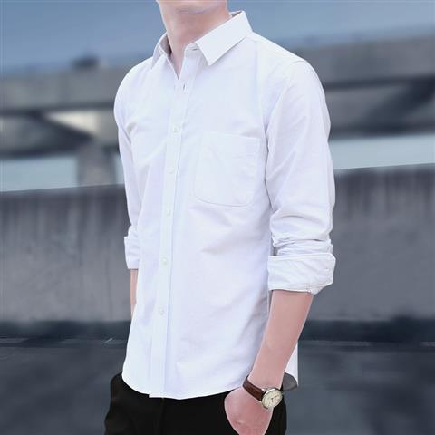 Camisa de manga corta de verano para hombre Oxford camisa blanca delgada camisa casual Camisa delgada de media manga ropa de hombre de moda