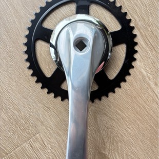 44-Tooth Folding Bicycle Chainring Lithium Electric Bike Chainring 165mm Aluminum Alloy Square Hole Crank