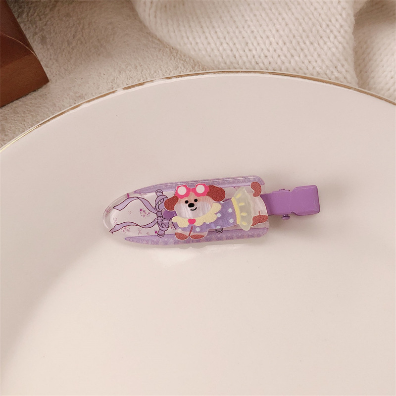 Un par de impresión de arco para niñas pinzas de cabello sin marcas de dibujos animados para mujeres adorables pinzas de cabello para el cabello de bordas rotas image 36