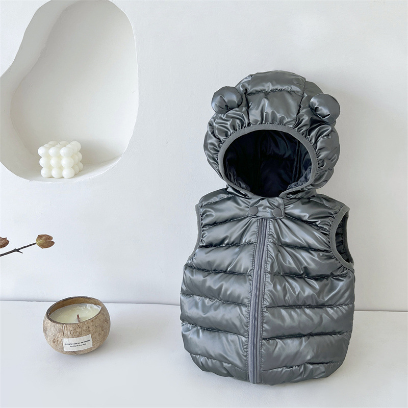 Chaleco de bebé abajo algodón Otoño e Invierno ropa niñas chaleco casual ligero chaleco infantil niños abrigo ESTILO OCCIDENTAL