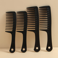 Trendy Small-Size Plastic Wide-Tooth Comb with Customizable LOGO—Unisex Home Hairbrush for Tangle-Free, Smooth Hair Styling