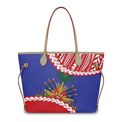 Amazon New Best Selling Hati Haiti Print Handbag Women's New Large Bag Outing PU Handbag