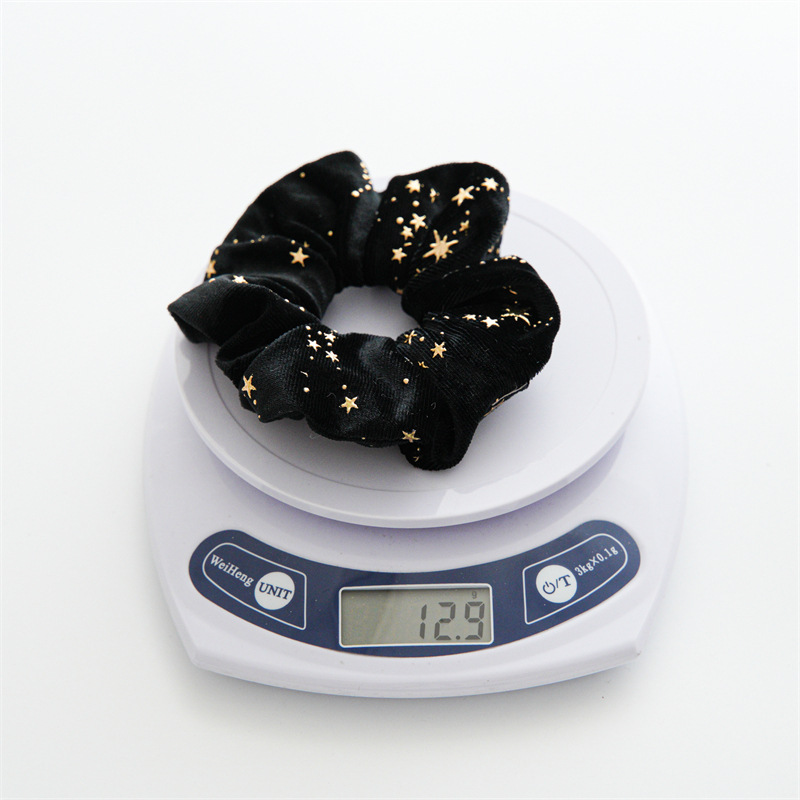 30g Weight Hair Tie Hair Accessories Type 1 Piece Quantity Holiday, Festival Occasion Flannel Material Star Pattern Women's Gender Simple Style, Classic Style Style Women's Simple Style Classic Style Star Flannel Hair Tie 6