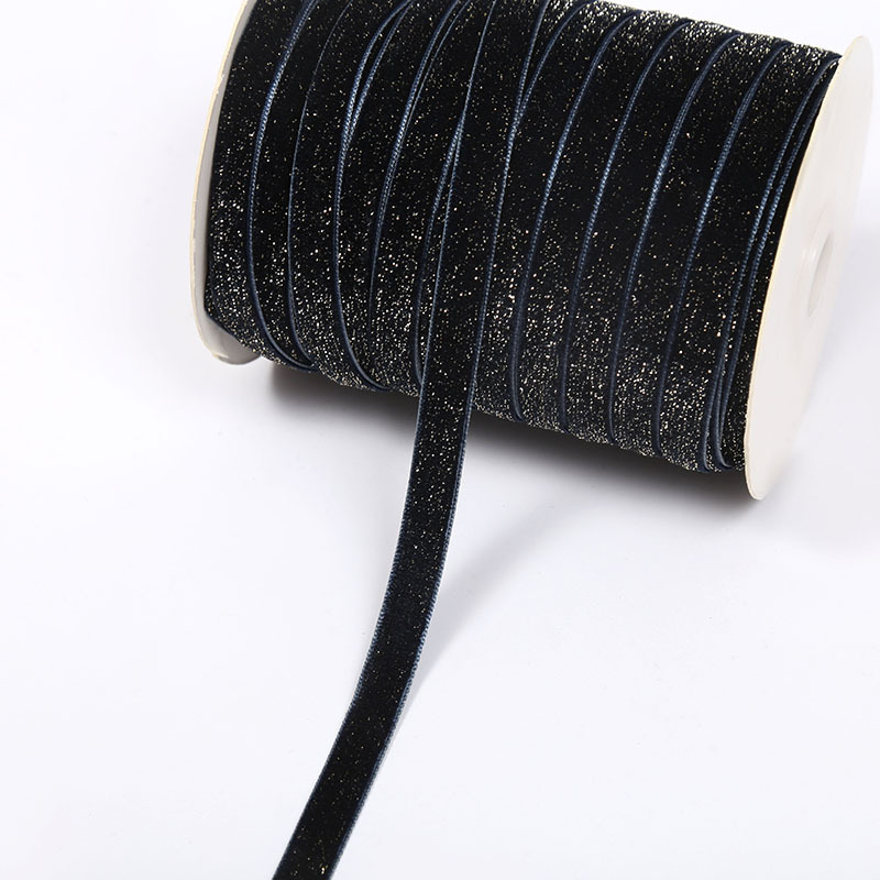 Golden Star Point clip de cinturón de terciopelo de seda dorada de terciopelo de una sola cara accesorios de ropa de una sola cara cinta decorativa pequeña orden se puede arreglar