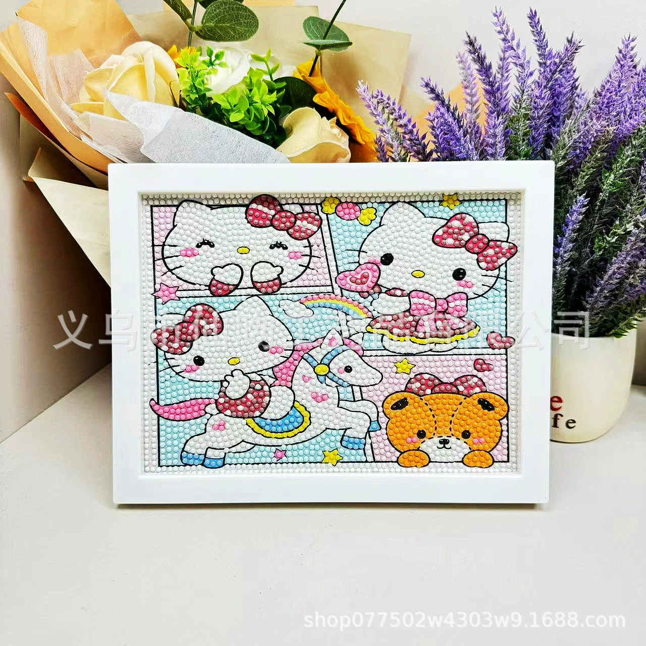 Набор для алмазной живописи Sanrio Kuromi, 17×22 см пластиковая рамка, набор для творчества DIY для детей