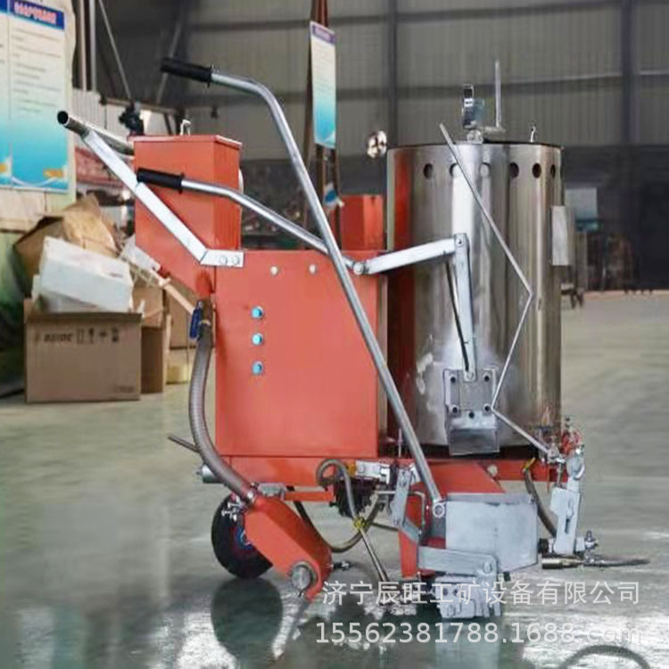 小型道路冷喷式划线机 高速公路热熔标线机带玻璃微珠划线机