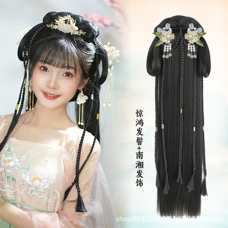 징홍빵 + 난샹 헤어 액세서리 한 쌍