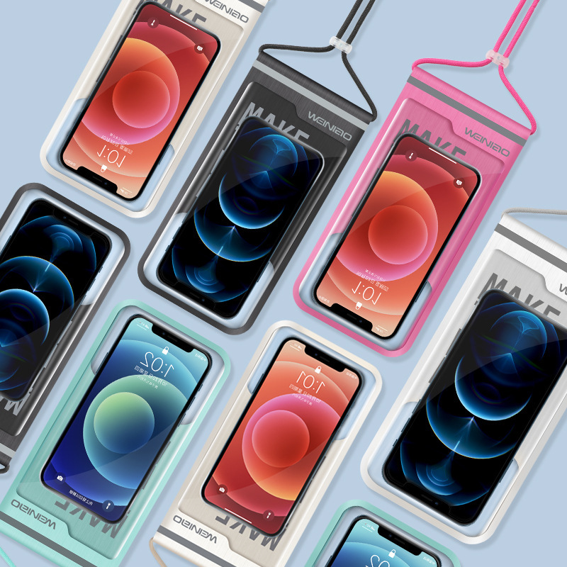 Swimming Diving mobile phone waterproof bag tpu touch screen floating dustproof Waterproof mobile phone bag transparent mobile phone waterproof case