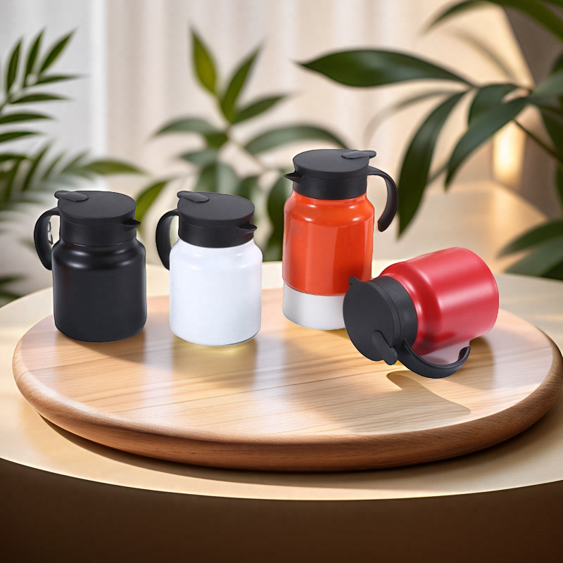 316 Stainless Steel Insulated Kettle with Tea-Water Separation Handle, Large Capacity Tea Brewing Pot, Holiday Gift, Sealed