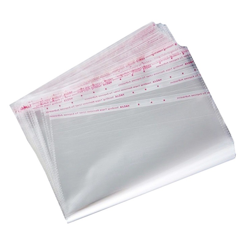 Bolsa de embalaje de ropa OPP al por mayor bolsa de embalaje de joyería bolsa de plástico transparente autoadhesiva bolsa de boca plana