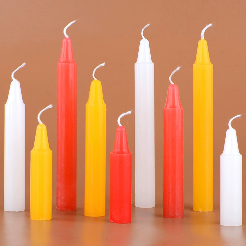 5 см тонкий маленький короткий 40 минут мини-красно-белая свеча желтая старомодная безвкусная экспериментальная горение для воска