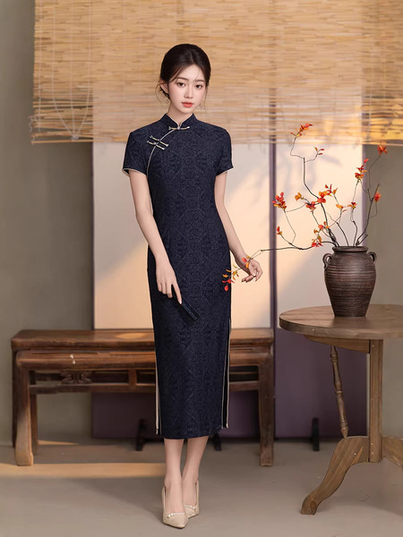 Summer long cheongsam