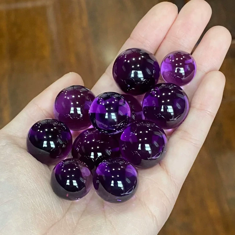 Натуральные бусины из аметиста 9А, Уругвай, для браслетов, разделительных элементов, рукоделия (одиночные бусины, отдельные штуки)