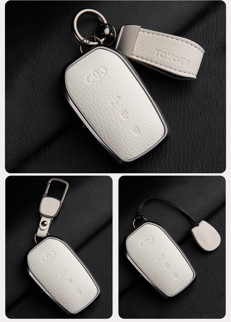 Suitable for 24 Toyota Avalon Key Covers, High-End 19-23 Avalon Genuine Goatskin Car Shell Buckles