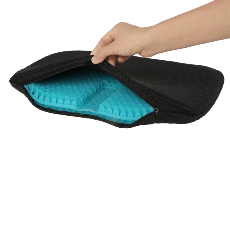 Подушка для автомобильного сиденья большая полная дышащая гелевая Подушка трех поколений декомпрессионная подушка для яиц Подушка Твердые соты