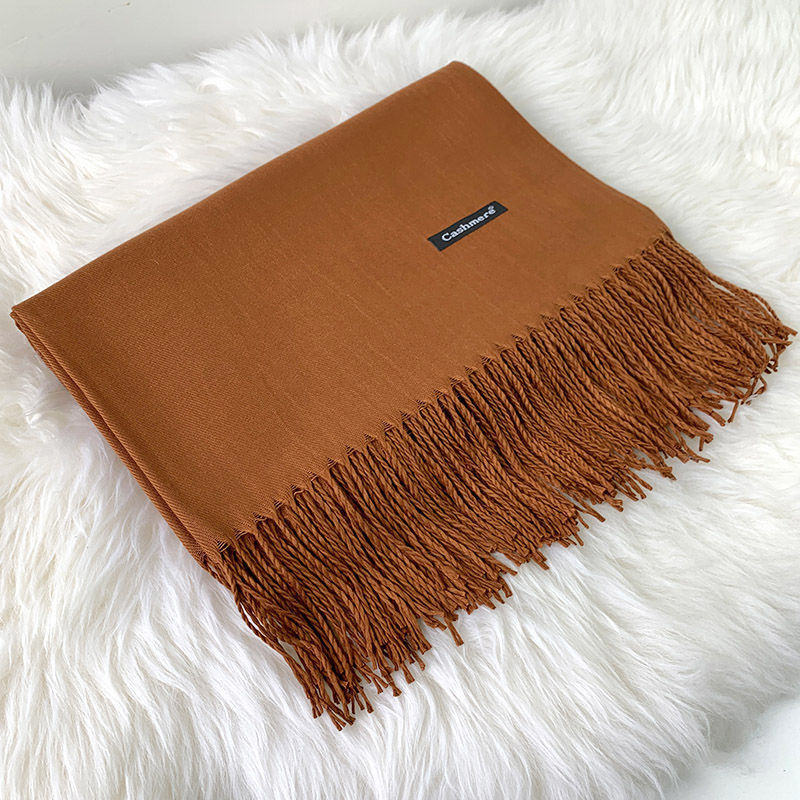 Bufanda gruesa unisex otoño-invierno de cachemira estilo japonés coreano