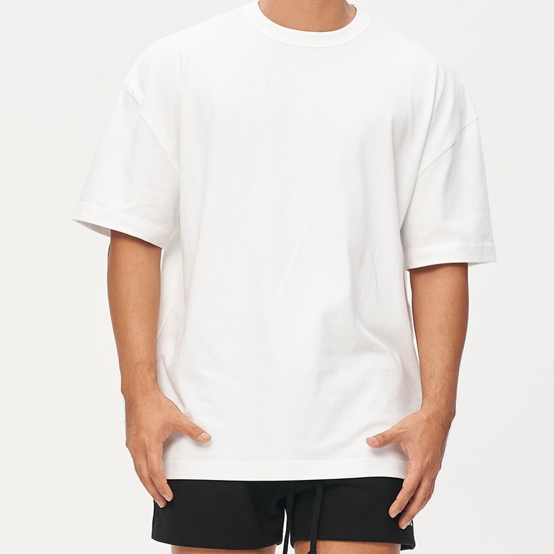 Men's Breathable Loose Short Sleeve T-Shirt Fitness Casual Running Sports Top Muscular Style Spring Summer Mid Waist Standard_viptrois.com