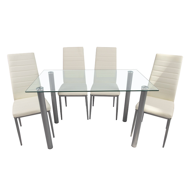 mesa de comedor moderna mesa de comedor de vidrio temperado mesa de comedor casera combinación de mesa de negociación moderna simple