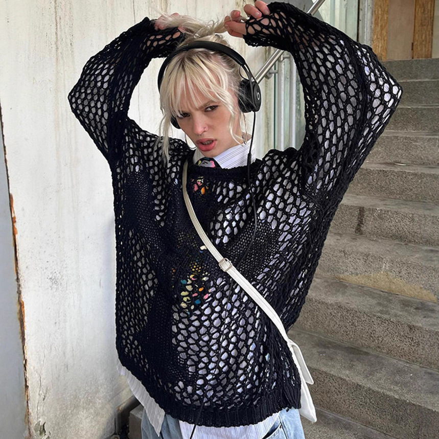 beach knitted sweater