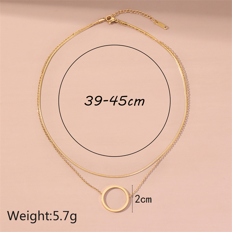 Fashion Heart Shape Titanium Steel Inlaid Gold Pendant Necklace display picture 21