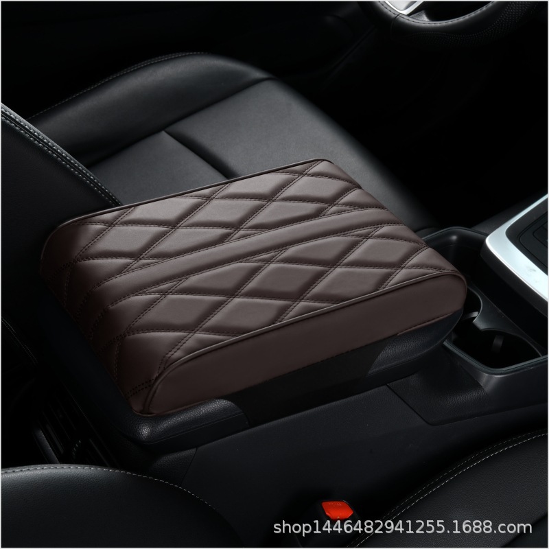 Center, Fushou Armrest box pad - saddle-brown-ox